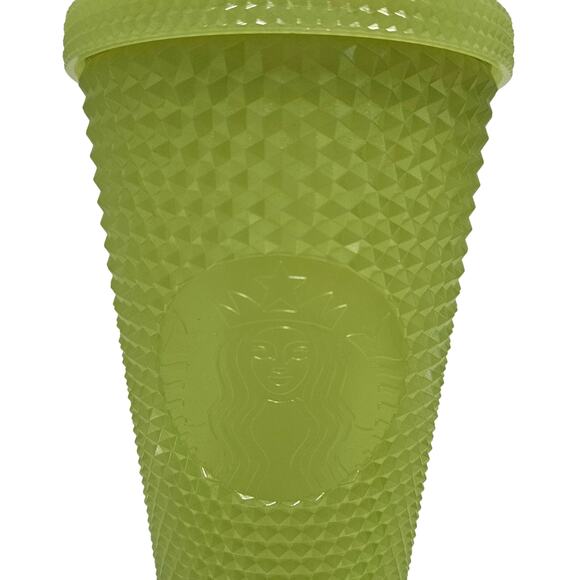 Starbucks 2022 Fall Lime Green Glow In The Dark Studded Grande 16oz Tumbler New - Picture 2 of 7